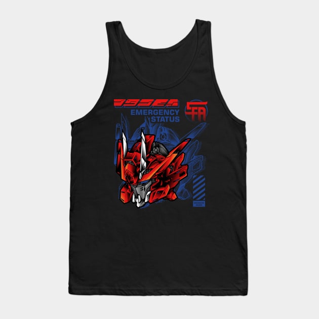 Mecha Gundam Tank Top by midthos